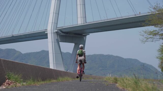 Tatara Bridge, Omishima, Ehime Prefecture , Hiroshima Prefecture, Japan 