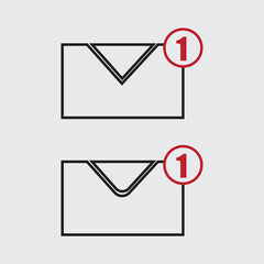 vector illustration of mail icon