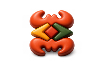 Vibrant adinkra symbol icon art for cultural and spiritual design projects