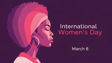 International women's day celebration poster