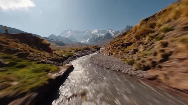 Aerial View of Peru from Above, Condor Perspective