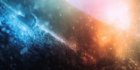Fototapeta premium Vintage Film Texture Background with Grain Dust and Light Leak Effect