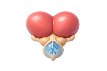 Prostate anatomy icon for medical education and healthcare design