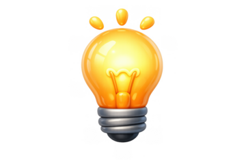 Illuminating idea with glowing light bulb design for creative concept illustrations