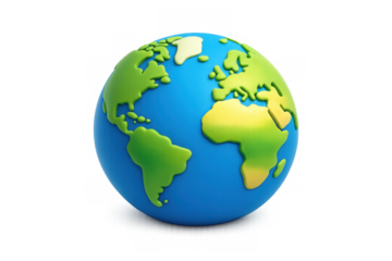Global unity concept icon featuring a simplified earth design for world connection and harmony