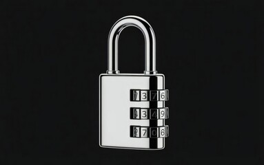 Combination lock with u shaped shackle