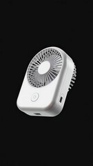 Portable mini electric fan with brush
