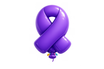 Purple balloon design for celebrations and holiday events