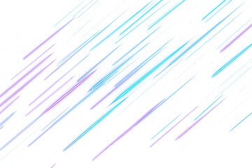 Abstract Rain of Blue and Purple Neon Lines