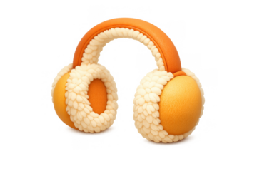 Simple icon of ear muffs with soft cushions for winter comfort design