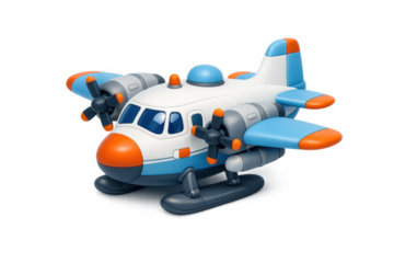 Arctic research plane icon for exploration design and illustration projects