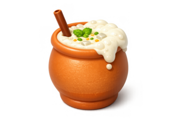 Holi celebration lassi icon - traditional drink representation for festive design
