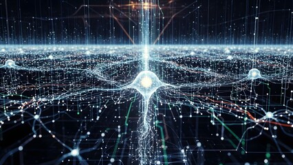 Complex network structure with interconnected nodes