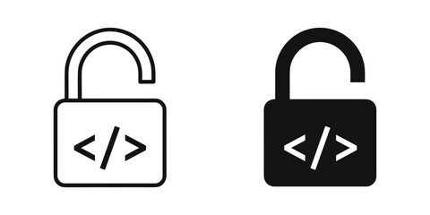 Open and closed lock symbols