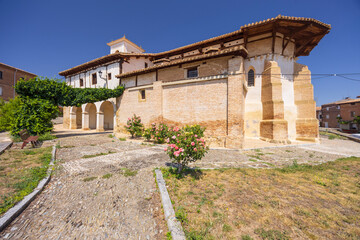San Juan de Viloria de Rioja church in Plaza Mayor