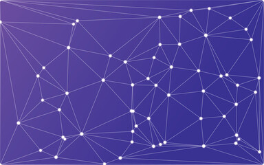 Abstract Geometric Network on Gradient Background