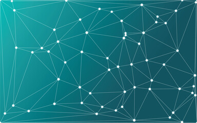 Abstract Geometric Network on Gradient Background