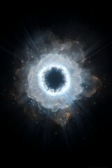 A luminous core representing a generative AI engine, symbolizing its innovative power and capabilities in the digital realm.