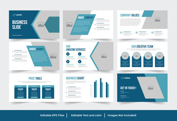 Modern Corporate Business Presentation Slide Deck Template