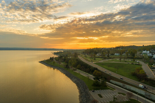 Morning Light on Petoskey Michigan Waterfront