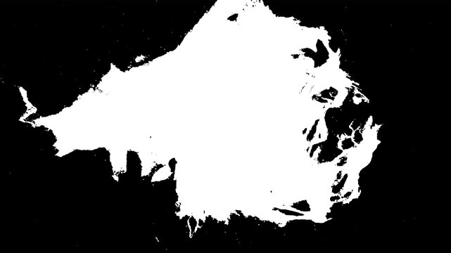 Abstract Torn Paper Shape with Jagged Edges on Black Background for Design Elements - Powered by Adobe