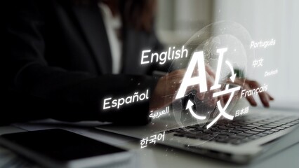 Global communication with multiple languages, digital translation tools, multilingual technology, cross-cultural communication, and virtual language learning environments. Muxer