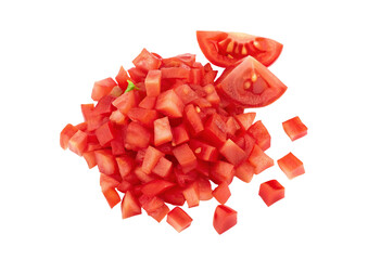 Freshly chopped tomatoes for a healthy meal