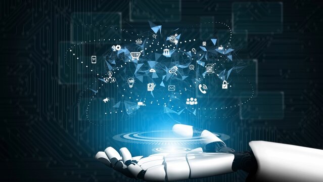 AI supports the digital business ecosystem by enhancing business, ecosystem, and technology connectivity across the digital network Marrow - Powered by Adobe