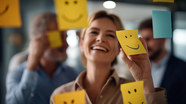 Creative brainstorming happy faceless business people designers architects working as team office collaborative environment professional creativity workplace innovation