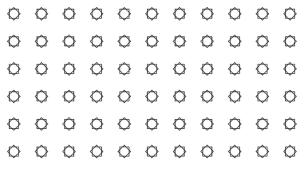 Minimalist Grid Pattern of 8-Pointed Star Icons - Repeating Geometric Vector Background for Elegant and Simple Graphic Design