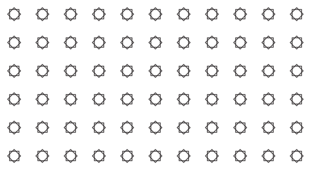 Minimalist Grid Pattern of 8-Pointed Star Icons - Repeating Geometric Vector Background for Elegant and Simple Graphic Design - Powered by Adobe