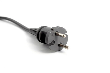 There is a plug for a socket on a white background.