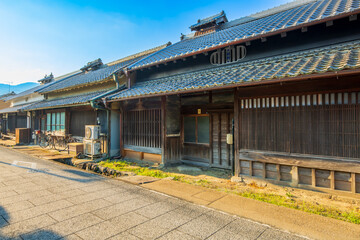 奈良　明日香村の町並み