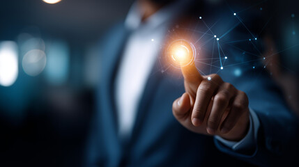 AI workflow automation concept artificial intelligence software faceless businessman uses agent coding flow process technology interface nodes triggers data tools