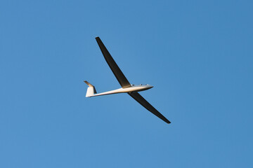 sailplane on blue sky