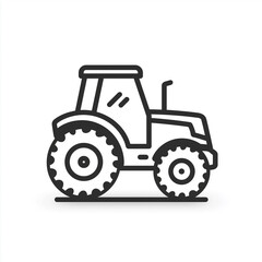 Traktor Icons Set &ndash; Landwirtschaftliches Fahrzeug Symbol f&uuml;r Landwirtschaft, Agrarindustrie und Farmarbeit