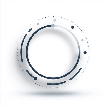 Abstrakte Ladeindikator Kreise &ndash; Futuristische UI Progress Loader und Technologie Interface Elemente
