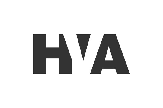 HVA logo design. Initial letter H V A bold font style for tech startups, consulting, corporate branding. Creative company name, headlines typography identity, trendy logotype.
