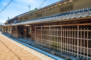 奈良県　御所市の町並み