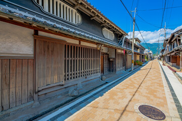 奈良県　御所市の町並み