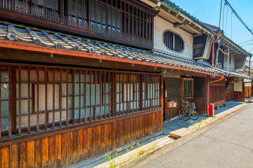 奈良県　御所市の町並み