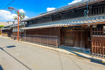 奈良県　御所市の町並み