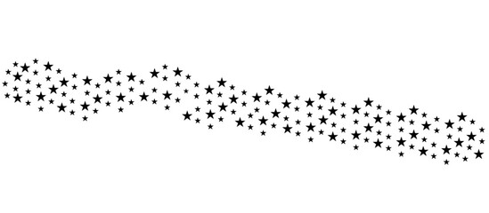 Stars wave. stars png and vector on transparent background.
