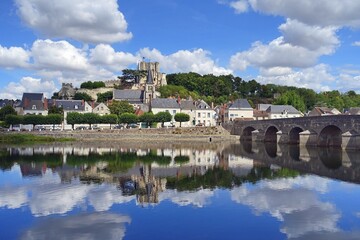 Fototapeta premium Cher und Montrichard