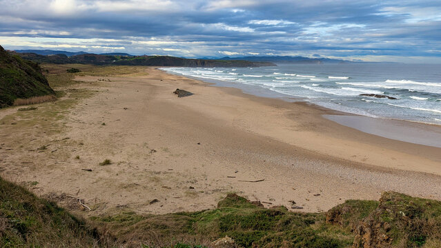 Xag&oacute; beach, Nieva village, Gozon municipality, Asturias, Spain