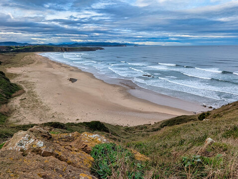 Xag&oacute; beach, Nieva village, Gozon municipality, Asturias, Spain