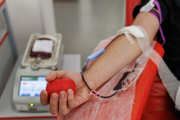 blood donation self capture of arm