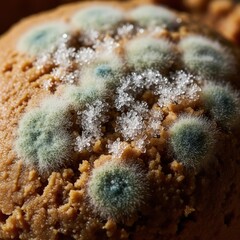 Moldy Food Detail Macro Close Up Spoiled Damaged Meal