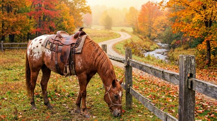 horse in a field