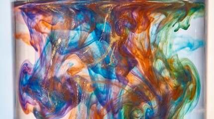 abstract background with colorful splashes